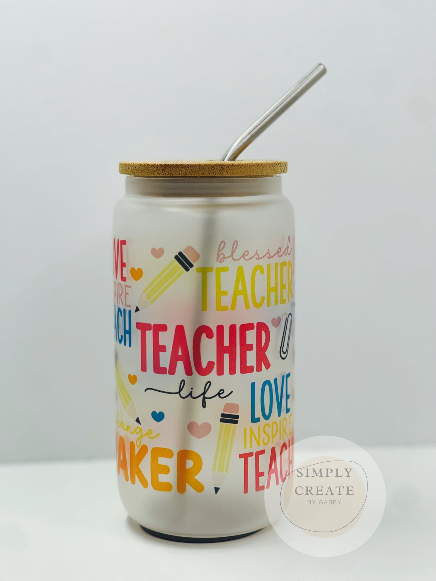 Teacher Life Glass Cup